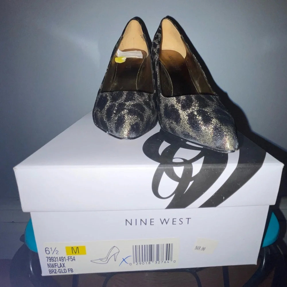 🐆Nine West Leopard Print High Heels